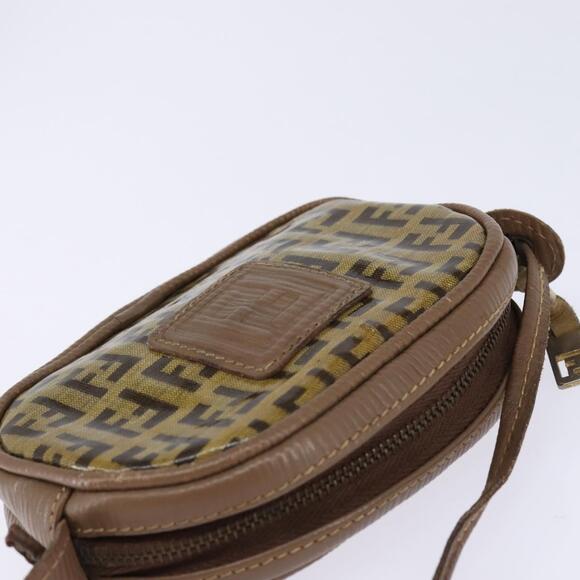 FENDI Zucchino Canvas Shoulder Bag Beige - Picture 6 of 11